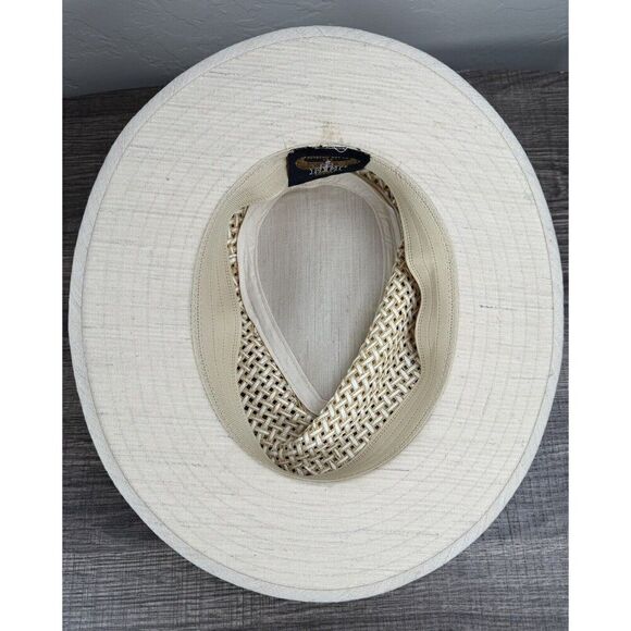 Henschel Hat Co Adult Size Medium Aussie Breezer Beige Tan USA Made Vintage - Picture 6 of 7